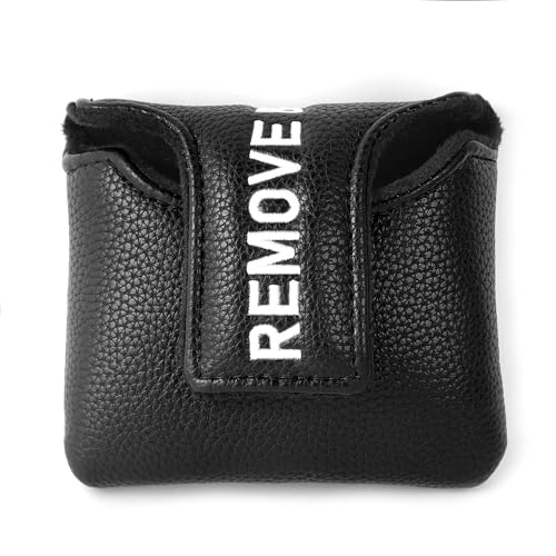 Golf Head Cover with RBF Design for Golf Club - size: for Large Mallet, style: Black