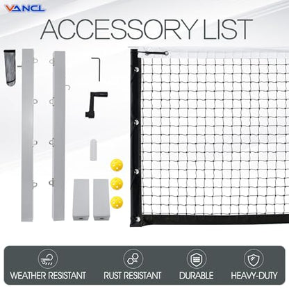 Pro Pickleball Net Portable with Wheels – 22ft Heavy Duty Pickleball Net System with Sturdy Aluminum Frame for Outdoor & Indoor – Nylon Net & Carrying Bag for Pickleball, Tennis, Badminton - style: In-Ground