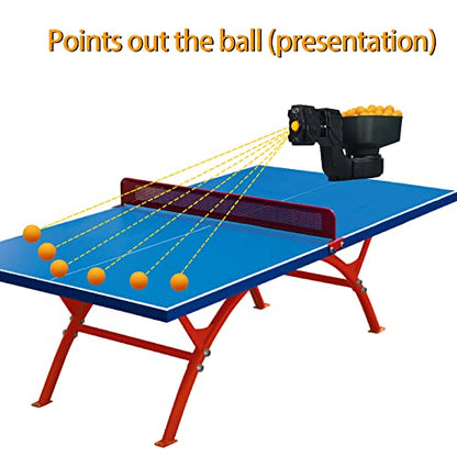 Ping Pong Robot Machine with 9 Different Spin Balls Table Tennis Robots Automatic Ball Machine for Training
