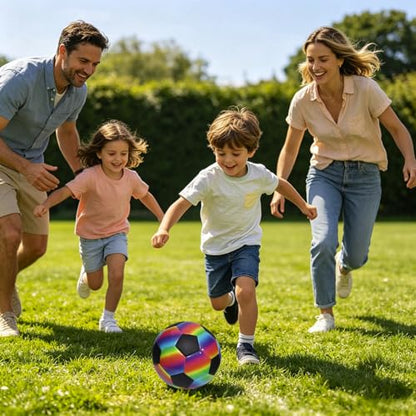Soccer Ball Size 5 Training PVC Football, Lightweight Practice Soccer Ball for Kids Youth Adults, for Indoor Outdoor Soccer Training Backyard Team Play Daily Use