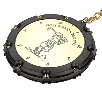 Golf Score Counter, Durable Portable with Wheels for Secure Scorekeeping, Scorecard Holder, 18 Holes with Durable Clip, for Golfers, Enthusiasts, Tournaments, Casual Play, Practice