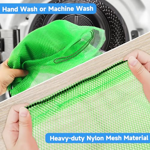 GSE Games & Sports Expert 24x36/30x40 X-Large Mesh Sports Equipment Drawstring Bag for Soccers, Basketballs, Footballs