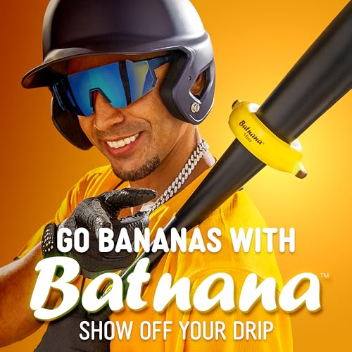 GoSports Original Batnana Baseball and Softball Bat Weight – 16 oz Baseball Drip Bat Donut for Youth and Adult