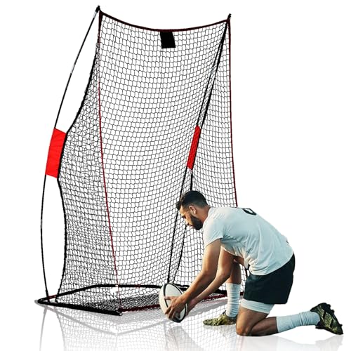 PGL Football Kicking Training Net – Durable Reinforced Equipment with Stable Frame 4×7FT - Improve Hitting Accuracy – Backyard Field Outdoor Practice Use