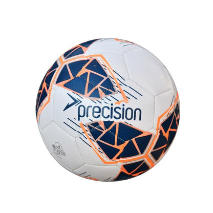 Precision Fusion High Performance Midi Football, Durable, Machine Stitched TPU, 2mm EVA Lined, Lightweight 220g - color: Blue/Pink/Silver