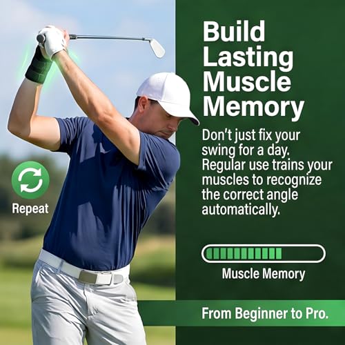 Golf Wrist Training Aid Golf Wrist Brace to Correct Wrist-Angle Golf-Alignment Aid for Beginners and Pros to Improve Swing Technique (25x15x1.8 cm)