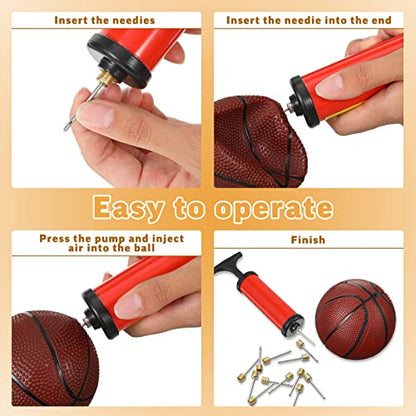 WILLBOND 100 Pack Basketball Pump Needles Ball Inflation Air Pump Needles with Storage Box for Sports Balls, Football Basketball Soccer and Volleyball - color: Gold
