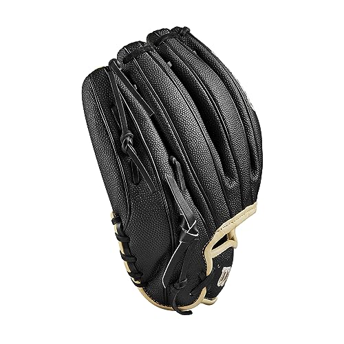Wilson A2000 Pitcher's Baseball Gloves - color: Black/Saddle Tan, size: 12"