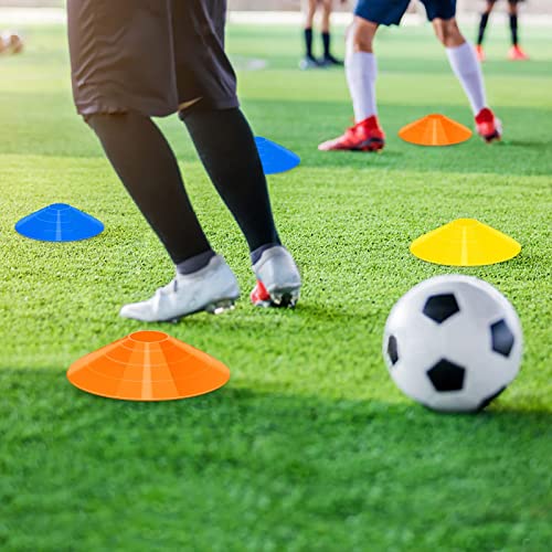 60/120 Pack Agile Soccer Cones with Portable Bags & Brackets,Sports Cones,cones for sports training，soccer cones for training，soccer training equipment，Agile Soccer Cones Used for Football Training - size: B-120 Pack Soccer Cones