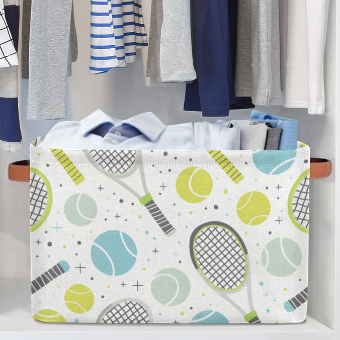 Cubes Storage Baskets,Tennis Ball Foldable Storage Box,Waterproof Open Shelf Organizer Bin for Kid Clothes Toy Empty Gift Baskets