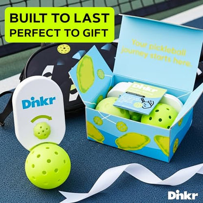 Dink’r Pickleball Trainer – Fun & Easy Way to Play Anytime, Anywhere | Practice at Home | Great Gift for Beginners, Families & Pickleball Fans | No Partner Needed, Under the Cost of One Court Rental - color: NEW: 3-Ball Easy-Adjust Trainer