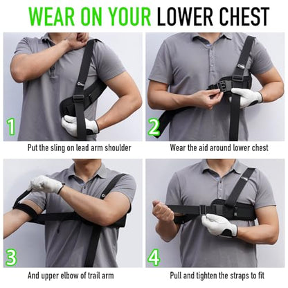 GAIARENA Golf Trail Arm Swing Aid Slider Golf Training Aid, Trainer Equipment to Eliminate Slices & Chicken Wing Swing, Gifts for Men Women Beginner Golfers - style: Right Handed Golfers