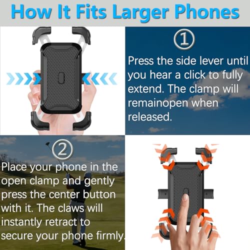 KingofKings Golf Cart Phone Holder, Golf Gifts for Men Him Dad Boyfriend, Golf Cart Accessories, Universal Magnetic Phone Mount for Golf Cart, Golfers Must Haves Gadgets 2026-360° Rotatable