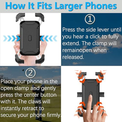 KingofKings Golf Cart Phone Holder, Golf Gifts for Men Him Dad Boyfriend, Golf Cart Accessories, Universal Magnetic Phone Mount for Golf Cart, Golfers Must Haves Gadgets 2026-360° Rotatable
