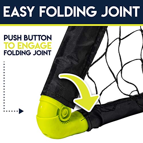 Franklin Sports Mini Soccer Goal with Ball and Pump - color: Black