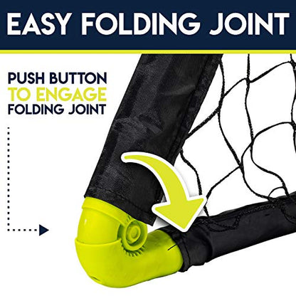 Franklin Sports Mini Soccer Goal with Ball and Pump - color: Black