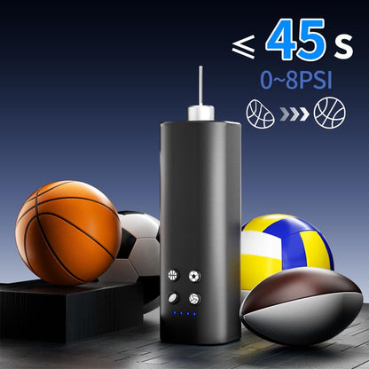 Electric Ball Pump,Portable Electric Ball Pump, Suitable for Fast Inflation of Basketball, Football, Volleyball, and Rugby, Equipped with Three Inflation Needles, Lightweight and Easy to Carry