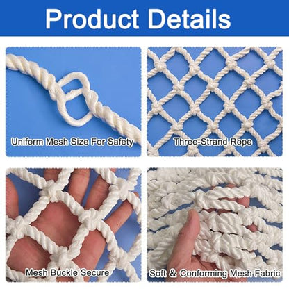 Basketball Return Net, Basketball Rebounder Net Yard Guard for Shooting Practice Hoop, Outdoor Nylon Protective Construction Safety Net, 3cm Mesh Spacing