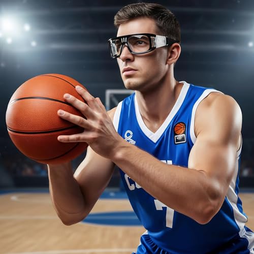 Basketball Motorcycle Goggles with Strap - color: Black-5pc