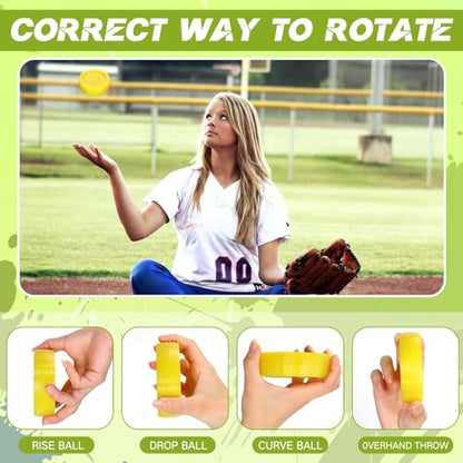 Hollowfly Softball Spinner 12 Inches Fastpitch Training Equipment for Pitcher Overhand Thrower - Sports Practice Aid for Top Collegiate Program