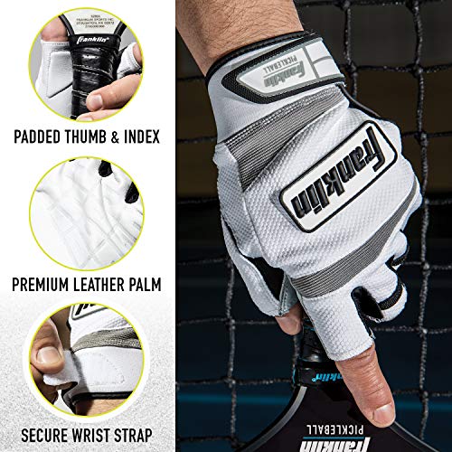 Franklin Sports Adult Pickleball Gloves - Men's & Women's - Right & Left Hand - White - size: Medium
