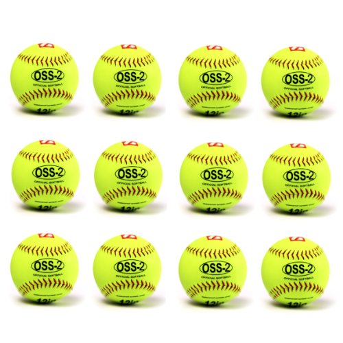 BARNETT Sports OSS-2 Practice Softball Ball, Soft Touch, Size 12''