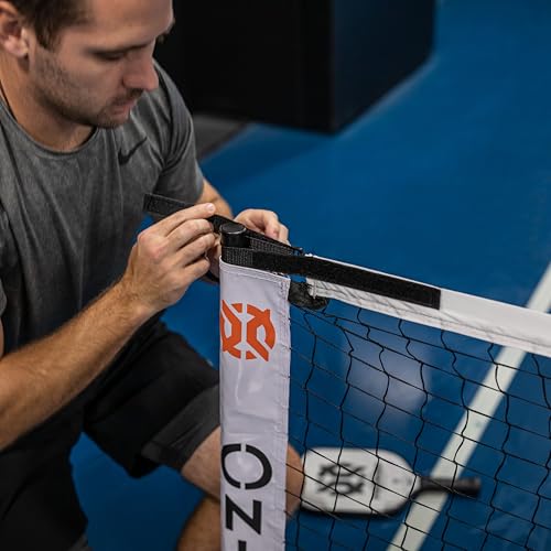 ONIX Pickleball 2-in-1 Regulation-Size Portable Net and Practice Net Set Includes Carrying Case with Wheels