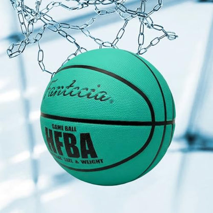 Size 7 Basketball, Premium Rubber Basketball, Perfect for Indoor & Outdoor Training