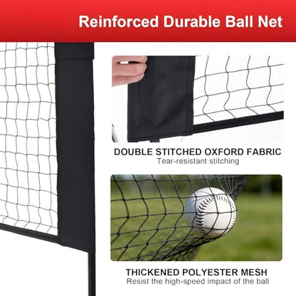 Portable Badminton Net Set, 10FT Wide, Adjustable Height Multi Sport Net for Pickleball, Tennis, Volleyball, Soccer Tennis, Indoor Outdoor with Carry Bag, Easy Setup for Backyard