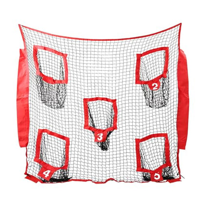 Football Replacement Net, 6.9x6.9ft Training Throwing Target Practice Net with Target Bags, Polyester Dense Mesh for Accuracy Passing, Tool Free 5 Min Setup