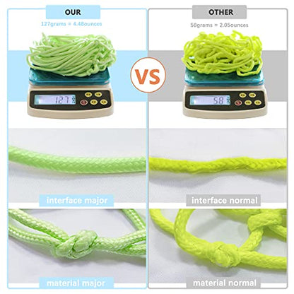 Basketball Net Outdoor, 2025 Upgrade All Weather Anti Whip Basketball Net Replacement -12 Loops - style: Fluorescent Green