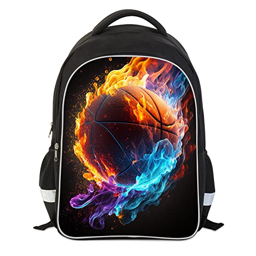School Backpack for Boys, Basketball Backpack for Boys School Bag Suitable for 6-18 Kid, for Children Teens Elementary Middle School Bookbag Travel Back.