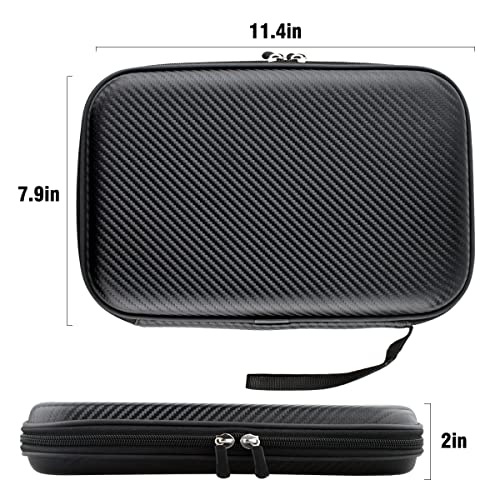 Rintifia® Ping Pong Paddles Case - Hard Shell Table Tennis Paddle Storage Bag for 2 Paddles & Multiple Balls - Anti-Drop, Anti-Wear - Great Gift for Table Tennis Lovers