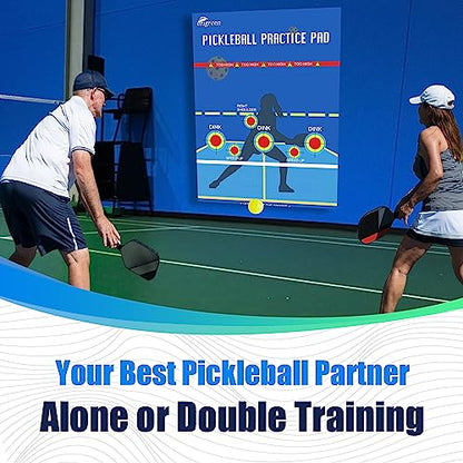 Pickleball Practice Pad & Poster - Dink Master Rebounder for Indoor/Outdoor Training - size: 2PCS