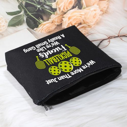 POFULL Pickleball Player Paddleball Gift We're More Than Just Pickleball Cosmetic Bag for Pickleball Lovers