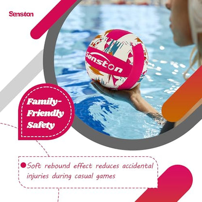 Senston Lightweight Water Pool Volleyball Size 5 for Pool Games,for Beach Volleyball Indoor Outdoor
