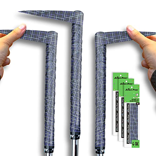 Alien Pros Golf Grip Wrapping Tapes - Innovative Golf Club Grip Solution - Enjoy a Fresh New Grip Feel in Less Than 1 Minute - style: 3-Pack Black Puzzles