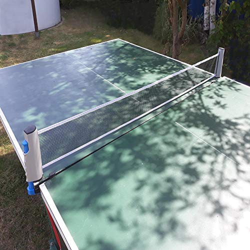 Table Tennis Nets, Retractable Ping Pong Net and Post with Clamps for Any Table, Adjustable Length 175 (max) x 14.5 cm