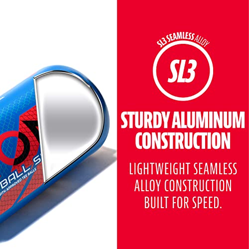 Franklin Sports Kids Teeball Bat - Venom + Barracuda Aluminum + Composite - USA Baseball Certified for Boys + Girls - Youth Metal Bat - Drop -10 to -13