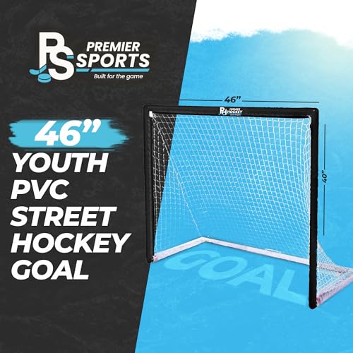 Street Hockey Goal & Shooter Tutor – Portable Hockey Net for Indoor & Outdoor Use – Hockey Training Equipment