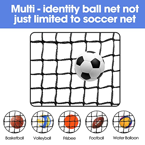 Amazgolf 20ft, 30ft, 40ft Soccer Goal Net - Football Backstop, High Impact Sports Practice Barrier, Nylon Ball Hitting Netting for Soccer and Hockey - size: 10 X 40ft