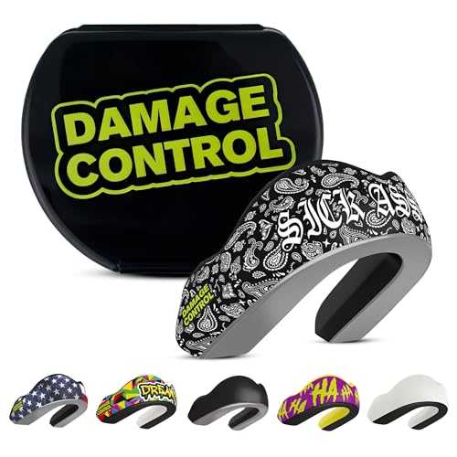 DAMAGE CONTROL Extreme Impact Mouth Guard – Sports Mouthguard for Boxing, MMA, BJJ, Hockey, Rugby, Lacrosse, & More – Mouthpiece for Teeth & Jaw Protection, for Youth & Adults - color: Sick A** Foo, size: Adult