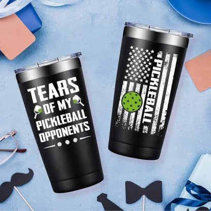 Pickleball Gifts for Men Women - Gifts for Pickleball Lovers - Great Pickleballs Gift Ideas for Birthday - 20oz Pickleballs Accessories Tumbler
