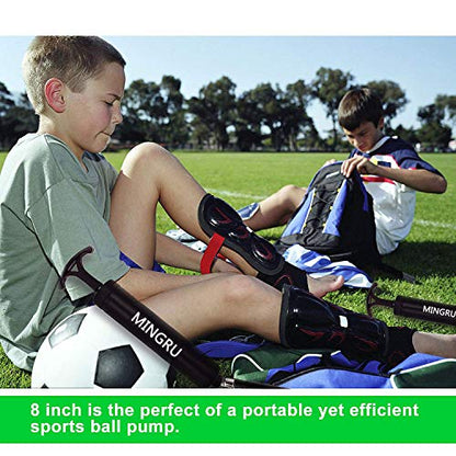 Ball Pump for Basketball, Soccer, Volleyball, Rugby, Water Polo Ball & Other Inflatables Air Pump, Needles and Nozzles Included - color: 3 PACK - BLACK