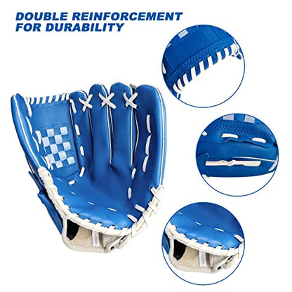 Baseball Gloves Softball Glove,12.5 Player Preferred Wear-Resistant PU Material Thicken Softball Fielding Glove,Left Hand Gloves Right Hand Throw for Youth Adult