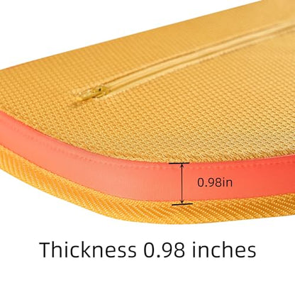 2Pcs Football Back Plate, Football Low Back Pad, Professional Rear Protector Lower Back Pads Large and Small