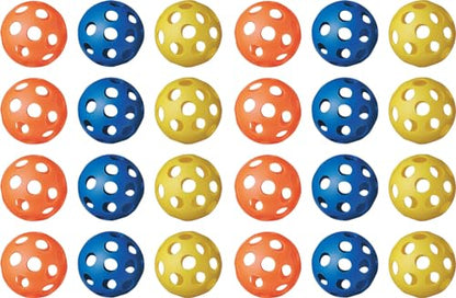 Unix BX18-23 Baseball Practice Goods, Training Balls, Perforated Balls, Super H Balls, Set of 2 x 12