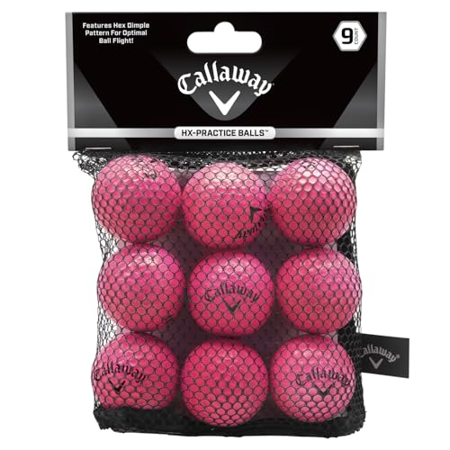 Callaway HX Soft Flight - Foam Practice Golf Balls - color: Pink, size: 9 Pack