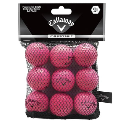 Callaway HX Soft Flight - Foam Practice Golf Balls - color: Pink, size: 9 Pack