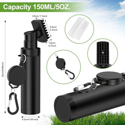 Premium Golf Club Cleaner Brush with Pressurized Water Sprayer – 5OZ Portable Club Brush for Quick Cleaning, Ideal Golf Accessories for Men – Caddy Splash Design